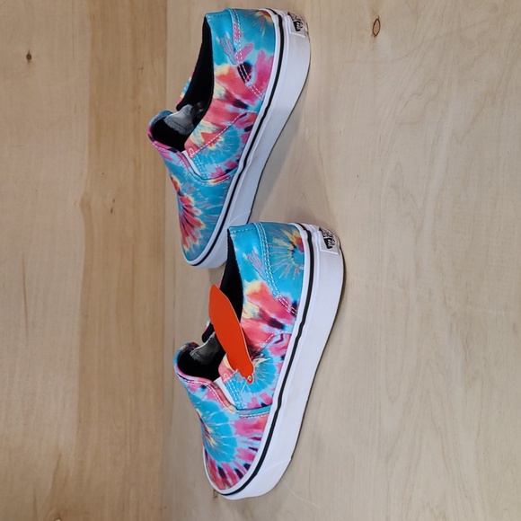 Vans Asher Colorful Tie-Dye Slip-On Womens Sneakers New With Tags No Box - Picture 6 of 10